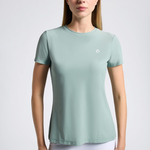 Cavalleria Toscana Camiseta de punto con logotipo 3D Col:5Q00 &amp; Col:8B00 - Imagen 3