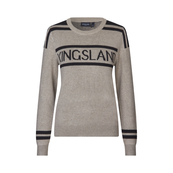 Kingsland Nancy Ladies Knitted Pullover Beige Melange - Afbeelding 2